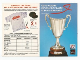 Carte 4 Volets  , Sport , Football , PSC , Cette Victoire Est Celle De L'amitié Et De La Solidarité , Bernard LAMA - Fussball