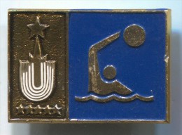 Water Polo, Pallanuoto, Swimming - Soviet Union / Russia, Vintage Pin, Badge, 30x20mm - Water-Polo