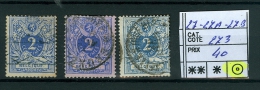 N° 27-27A-27B Obl / 1869-1883 - 1869-1888 Leone Coricato