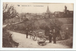 87 - LAURIÈRE - LES BASSES RUES - ATTELAGE D´ÂNE - FACTEUR - Lauriere