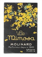 Carte Parfumée "Le Mimosa" Molinard Grasse France - Werbung (Zeitschriften)