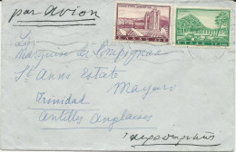 ENVELOPPE PAR AVION POUR LES ANTILLES ANGLAISES - Lettres & Documents