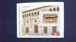 Spanien 3726 Block 105 **/mnh, Spanisch-portugiesische Briefmarkenausstellung PHILAIBERIA, Tarazona - Blocs & Feuillets