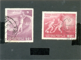 1962 CHILI  Y & T PA N° 210 - 211 ( O ) Mondial 1962 - 1962 – Chile