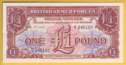 ROYAUME UNI - GRANDE BRETAGNE - Billet De 1 Pound. (1956). Vouchers. Pick: M29. NEUF - British Armed Forces & Special Vouchers