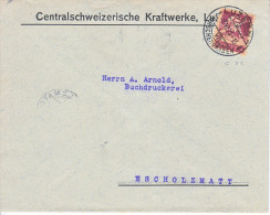 PERFINS SUR LETTRE PRIVEE-CENTRALSCHWEIZERISCHE KRAFTWERKE - LUCERNE- 2.06.23- - Perforés