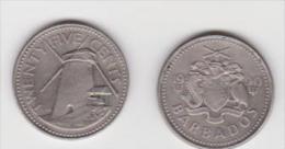 BARBADOS 25 CENTS 1990 - Barbados