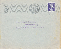 PERFORE SUR LETTRE- ADRESSEE A SARNEN - 30.07.1915- - Perforés