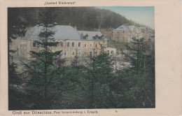 AK Gruss Dönschten Gasthof Waldesruh Bei Schmiedeberg Dippoldiswalde Falkenhain Johnsbach Kipsdorf Altenberg Glashütte - Schmiedeberg (Erzgeb.)