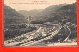 - AXAT -  Vue Générale De La Gare Et De La Vallée - Axat