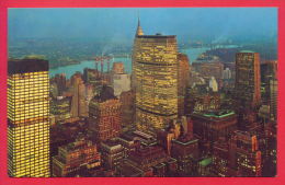 159633 / NEW YORK CITY - PAN AM BUIDING - MIDTOWN SKYLINE AT NIGHT - United States Etats-Unis USA - Panoramic Views