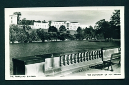 ENGLAND  -  Nottingham University  The Portland Building  Unused Vintage Postcard As Scan - Nottingham