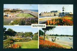 ENGLAND  -  Southsea  Multi View  Used Postcard As Scans - Portsmouth