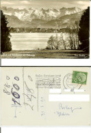 Blick Auf Seeshaupt Mit Gebirge. Postcard B/w Cm 9x14 Travelled On 1956 (stamp Starnberg Am See) - Starnberg