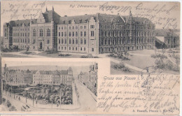 Gruss Aus Plauen Im Vogtland Königliches Lehrer Seminar Dittrichplatz 16.2.1905 Gelaufen - Plauen
