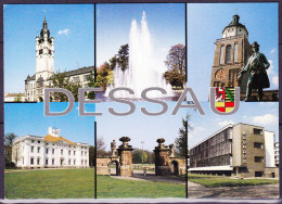 Deutschland Germany Allemagne  Dessau (farbige Mehrbildkarte) - Dessau