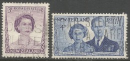 New Zealand. 1953 Royal Visit. Used Complete Set. SG 721-722 - Used Stamps