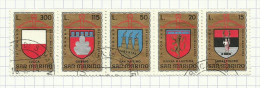 Saint-Marin N°876 à 880 Côte 5.25 Euros - Usados