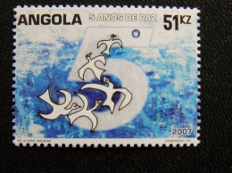 MNH Post Stamp From Angola 2007 5 Anos De Paz Birds - Angola