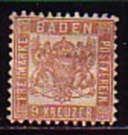 BADEN - Germany - 1862 - Timbre Courante - Yv 19 * - Nuevos