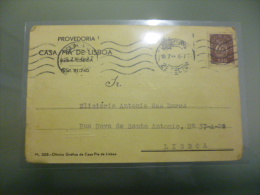 PROVEDORIA - CASA PIA DE LISBOA - Cartas & Documentos