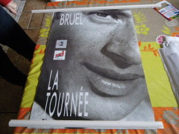 PATRICK BRUEL  AFFICHE DE CONCERT ORIGINALE 60 X 40 - Affiches & Posters