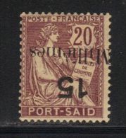 PORT SAID N° 65 A * Surch. Renversée Signé - Unused Stamps