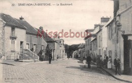 78 - SAINT NOM LA BRETECHE - Le Boulevard - Dos Vierge  - 2 Scans - St. Nom La Breteche