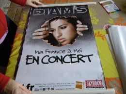 DIAM'S AFFICHE DE CONCERT ORIGINALE 60 X 40 - Posters