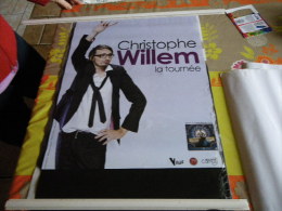 CHRISTOPHE WILLEM  AFFICHE DE CONCERT ORIGINALE 60 X 40 - Manifesti & Poster