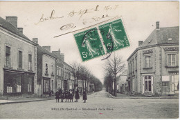 72 - Brûlon (Sarthe) - Boulevard De La Gare - Brulon