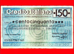 MINIASSEGNI - CREDITO ITALIANO  - CI150230376B - Usato - [10] Checks And Mini-checks