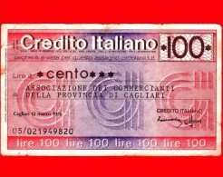 MINIASSEGNI - CREDITO ITALIANO  - CI100120376A - Usato - [10] Cheques Y Mini-cheques