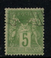 TB N° 102 CACHET DRAPEAU - 1898-1900 Sage (Tipo III)