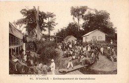 GABON N'DJOLE EMBARQUEMENT DE CAOUTCHOUC - Gabon