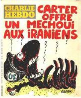 CHARLIE HEBDO N° 494 Du 30/04/1980 -  Couverture ; Carter Offre Un Méchoui Aux Iraniens (Reiser) Crash Hélicoptère USA - Humour