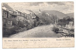 CPA Boudry Neuchâtel Suisse  Boudry Et L' Areuse édit Timothée Jacot N°372 Dos Non Divisé  écrite Timbrée 1904 - Boudry