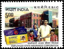 India - 2012 - Employees State Insurance Corporation - Mint Stamp - Neufs