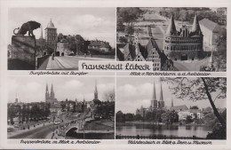 D-23552 Lübeck - Alte Ansichten - Straßenbahn - Landpoststempel - Nice Stamps 1951 - Luebeck