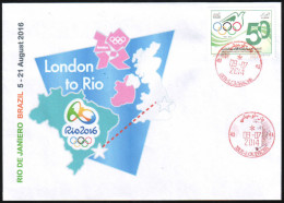 ARGHELIA Philatelic Cover JO Rio 2016  Olympic Olympics From London To Rio - Estate 2016: Rio De Janeiro