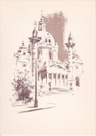 AK Wien - Karlskirche - Künstlerkarte (11327) - Iglesias