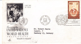 OMS Nations Unis, Fdc New-York 1956 - OMS