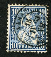 3264  Swiss 1862  Zum.#31  Mi.#23a (o) Scott.#44    Cat. .80€ -Offers Welcome!- - Used Stamps