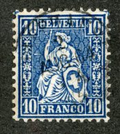 3269  Swiss 1862  Zum.#31  Mi.#23a (o) Scott.#44    Cat. .80€ -Offers Welcome!- - Used Stamps