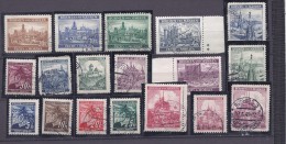 Bohemia&Moravia1939:Michel 20-37used - Oblitérés