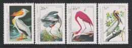 GUINEE-BISSAU-1985 - Serie Di 4 Valori Nuovi S.t.l.di P.A..- Bic. Nascita Ornitologo J.J. AUDUBON - In Buone Condizioni. - Pelikane