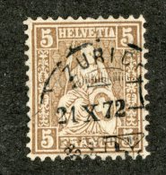 3280  Swiss 1862    Mi.#22e (o) Scott.#43a    Cat. 6.50€ -Offers Welcome!- - Oblitérés