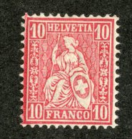 3288  Swiss 1881   Mi.#38 * Scott.#62    Cat. 5.€ -Offers Welcome!- - Unused Stamps