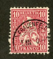 3297  Swiss 1867   Mi.#30 (o) Scott.#53    Cat. 2.€ -Offers Welcome!- - Used Stamps