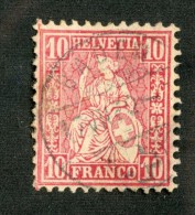 3301  Swiss 1867   Mi.#30 (o) Scott.#53    Cat. 2.€ -Offers Welcome!- - Used Stamps